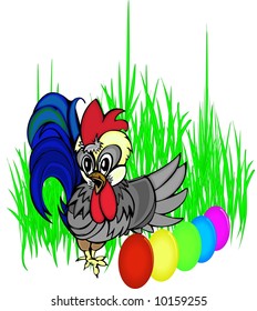 cock present of easter eggs