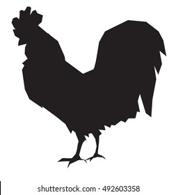  cock silhouette vector, rooster vector 