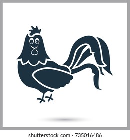 Cock simple icon for web and mobile design