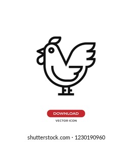 Cock vector icon