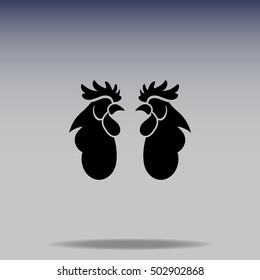 Cock vector icon