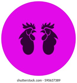 Cock vector  icon