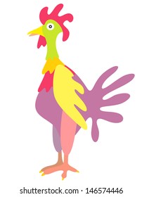 Cock. Vector Illustration