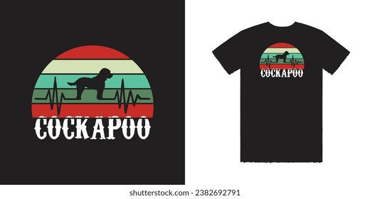 Cockapoo Vector T Shirt Design Typography T Shirt Design Dog T shirt Design Dog Tee svg