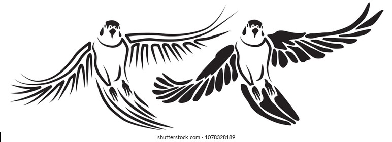 The cockatiel. Nymphicus hollandicus. Quarrion. Weiro. Cockatoo family. Simple illustration. Stencil for laser cutting. Parrot. Vector tropical flying bird on white background. Stamp.  Sketch. Die cut