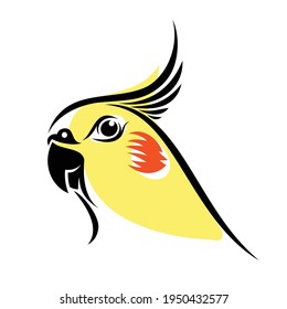 Cockatiel Parrot - Isolated Vector Illustration