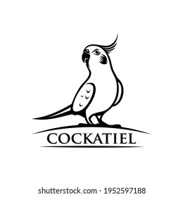 Cockatiel parrot - isolated vector illustration
