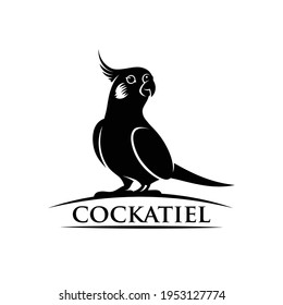 Cockatiel parrot - isolated vector illustration