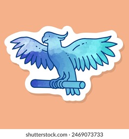 Cockatoo bird animal pet color sticker