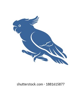 Cockatoo Bird design vector illustration, Creative Parrot Bird logo design concepts template, icon symbol