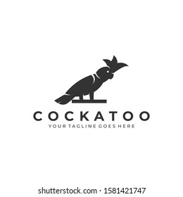 Cockatoo Bird Illustration Vector Template. Suitable for Creative Industry, Multimedia, entertainment, Educations, Shop, and any related business