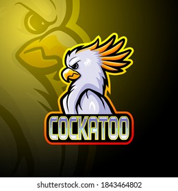Cockatoo esport logo mascot design