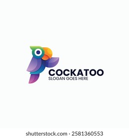 Cockatoo Gradient Colorful Logo Template