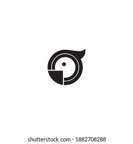 Cockatoo head logo design vector