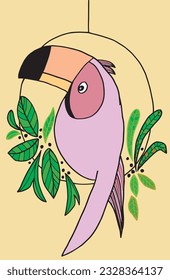 Cockatoo illustration image. 
Hand drawn image artwork of a cockatoo. 
Simple cute original logo.
Hand drawn vector illustration for posters, cards, t-shirts.