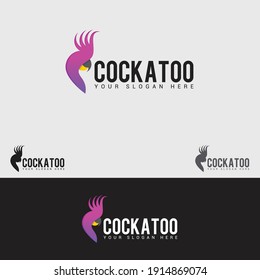 Cockatoo logo design vector template