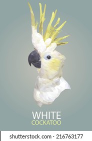 Cockatoo vector polygon