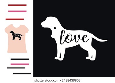 Cocker Spaniel dog love t shirt design 