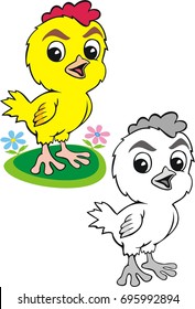 cockerel  cartoon
