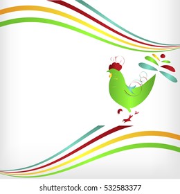 
cockerel goes over the rainbow