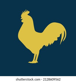 Cockerel Icon Flat Graphic Design - Illustration