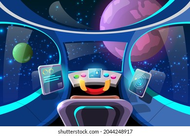 spaceship inside cartoon
