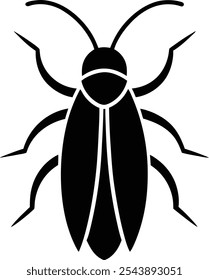 cockroach animal logo icon vector illustration
