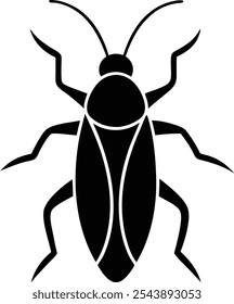 Ilustración vectorial de icono de logotipo de animal de cucaracha