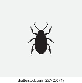 Cockroach animals with a black outline on it vector graphic
