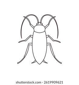 cockroach bug pest vector symbol sign icon illustration emoji insect