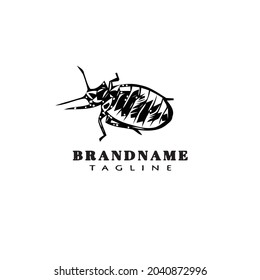cockroach cartoon logo icon design template modern isolated vector illustration