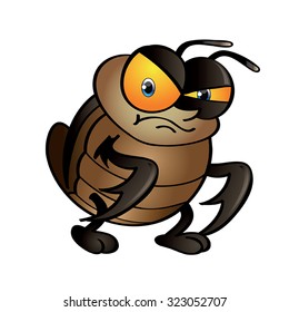 Cockroach Cartoon Vector Image Angry Cockroach Stock Vector (Royalty ...