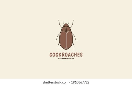 cockroach colorful simple logo vector icon symbol graphic design illustration