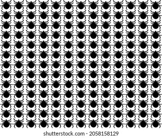 Cockroach effect black and white pattern background. 