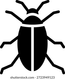 ícone de símbolo de barata vetor de ilustração