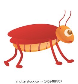 Cockroach icon. Cartoon of cockroach vector icon for web design isolated on white background