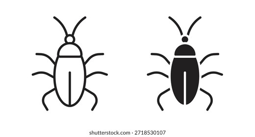 Cockroach icon concept for infographic, website or app.
