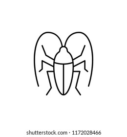 cockroach icon. Element of pest icon for mobile concept and web apps. Thin line cockroach icon can be used for web and mobile