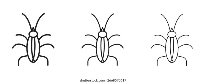 Icono de cucaracha para proyectos de Diseño gráfico