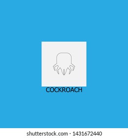 cockroach icon sign signifier vector