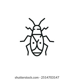 Cockroach icon. Simple cockroach icon for social media, app, and web design. Vector illustration