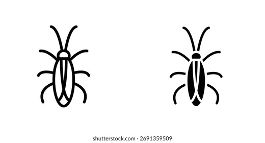 Icono de cucaracha Ilustración vectorial simple para gráfico y Diseño web.