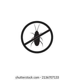 Cockroach icon template vector design
