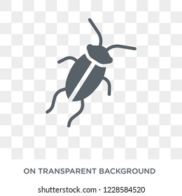 Cockroach icon. Trendy flat vector Cockroach icon on transparent background from animals  collection. 