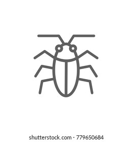 Cockroach icon vector