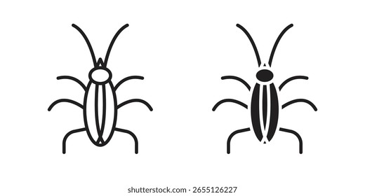 Cockroach icon vector design. set web icons