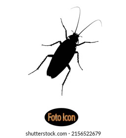 Icono de cucaracha. Ilustración vectorial eps10
