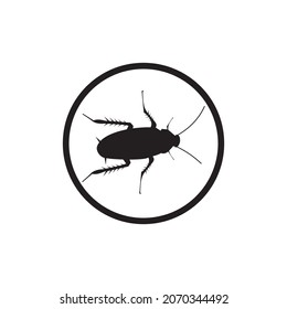 signo de ilustración de vector de icono de cucaracha