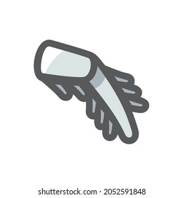 Cockroach leg simple Vector icon Cartoon illustration