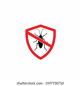 Cockroach logo accompanied shield concept